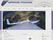 Tablet Screenshot of aeroklub-postojna.si